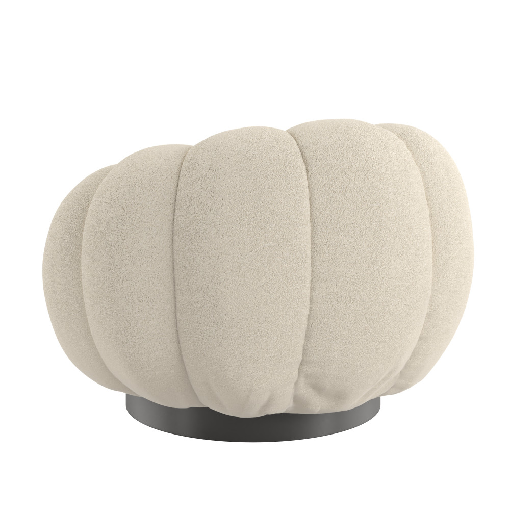 Pumpkin Swivel Accent Chair