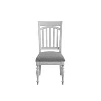 Coastal Slat Back Side Chair