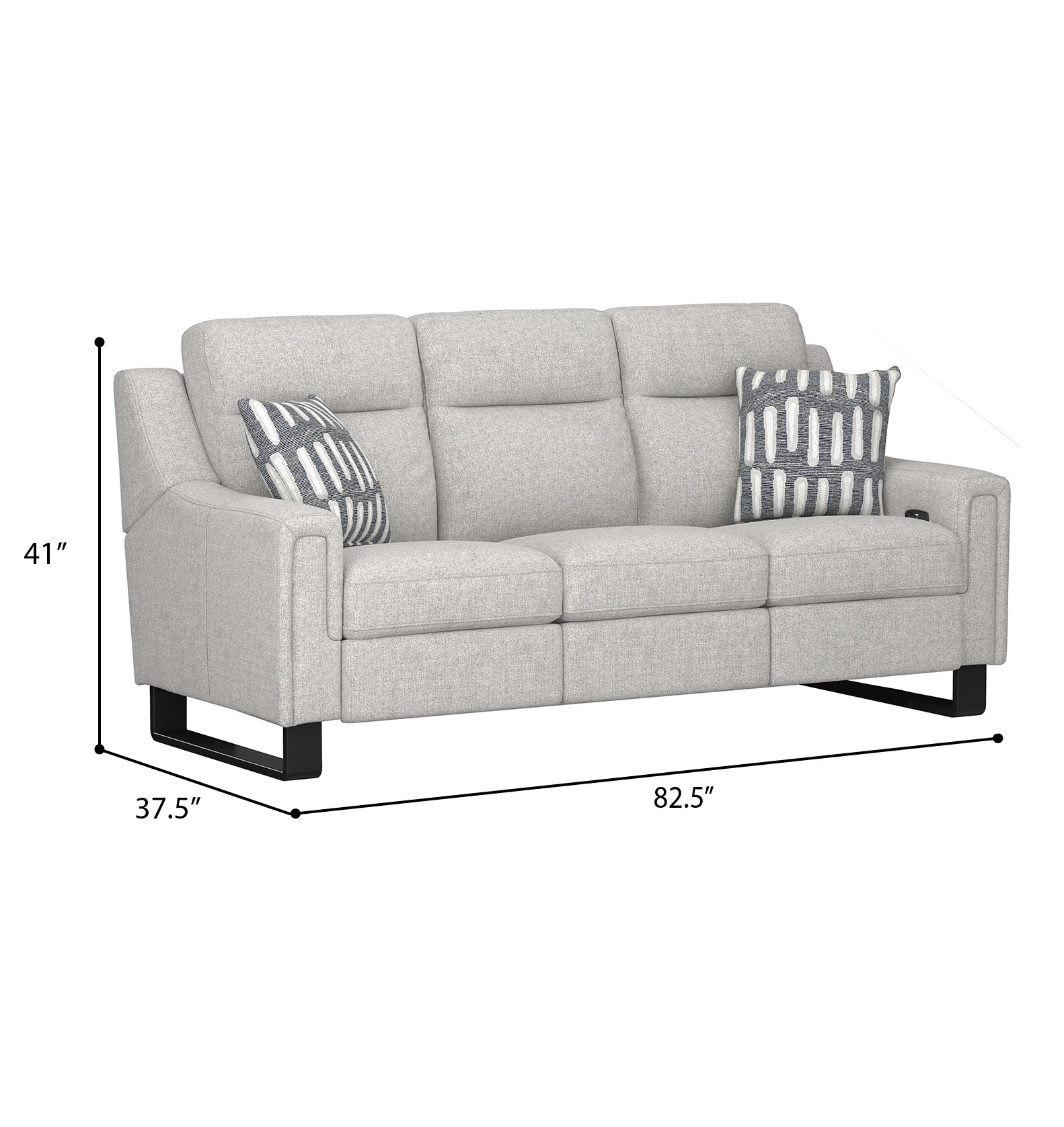 Emerald Teagan Dual Power Sofa