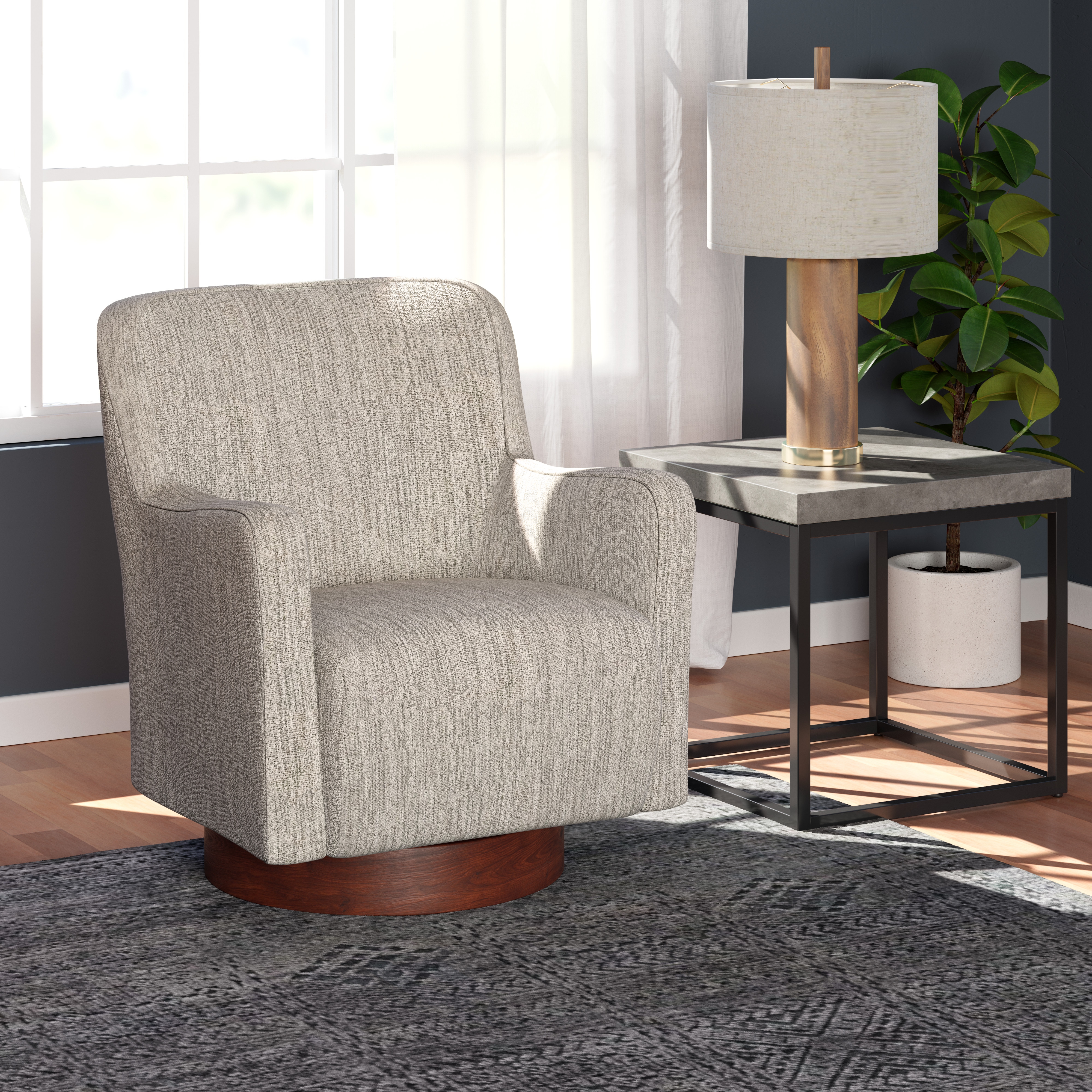 Emerald Clara Swivel Chair