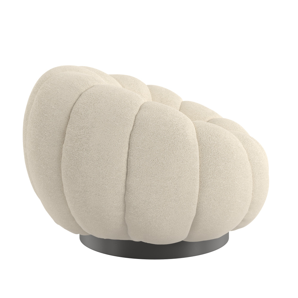 Pumpkin Swivel Accent Chair