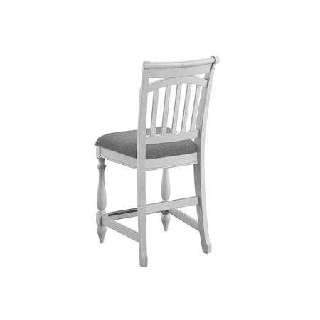 Slat Back Counter Height Barstool