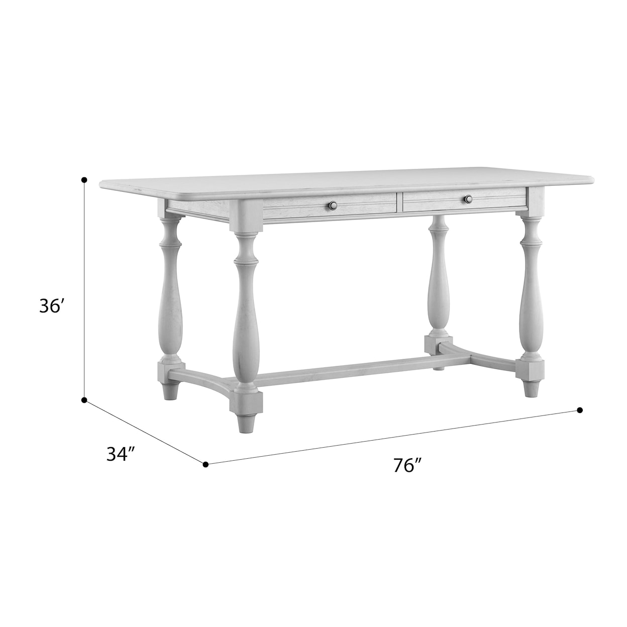 Emerald New Haven Rectangular Gathering Height Table