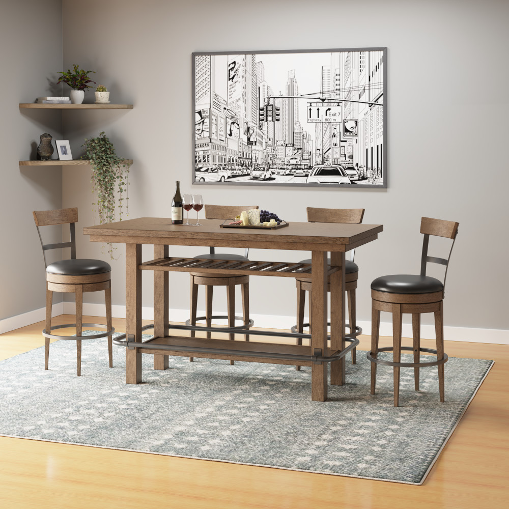 Bar height table with storage hot sale