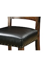 Emerald Chambers Creek Transitional Upholstered Dining Arm Chair with Nailhead Trim