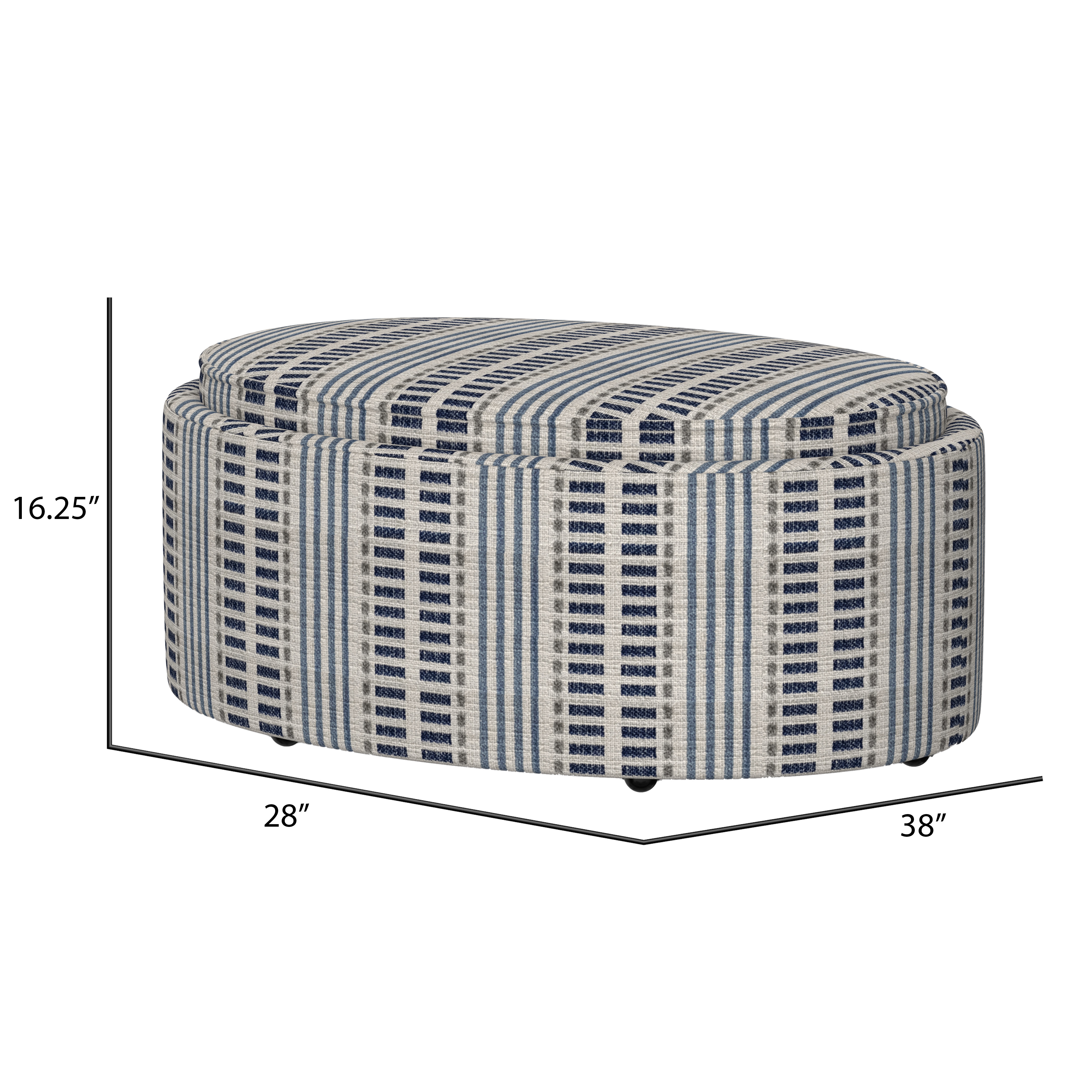 Emerald Casey Storage Ottoman