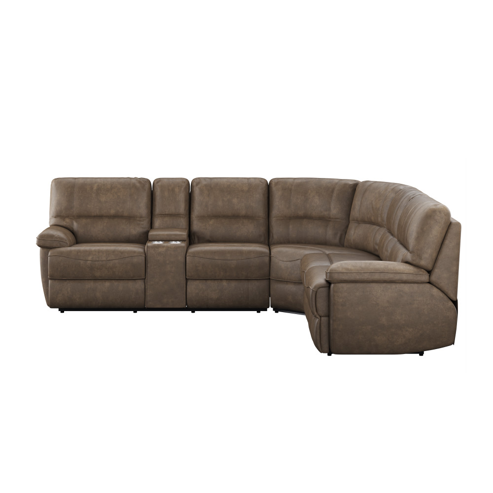 Emerald Aurora Power Recline Sectional Sofa w/ Full Sleeper
