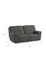 Emerald Alberta Contemporary Reclining Sectional Sofa with Console and Cupholders
