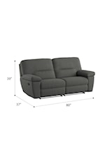 Emerald Alberta Contemporary Modular Reclining Loveseat