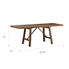 Emerald Darby Gathering Height Table with Table Leaves