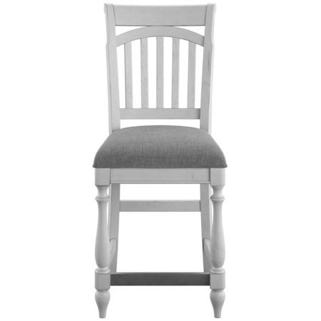 Slat Back Counter Height Barstool