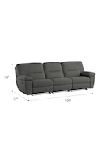 Emerald Alberta Contemporary 3-Seat Reclining Modular Sofa