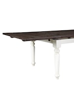 Emerald Mountain Retreat Rustic Dining Table with Two Leaves