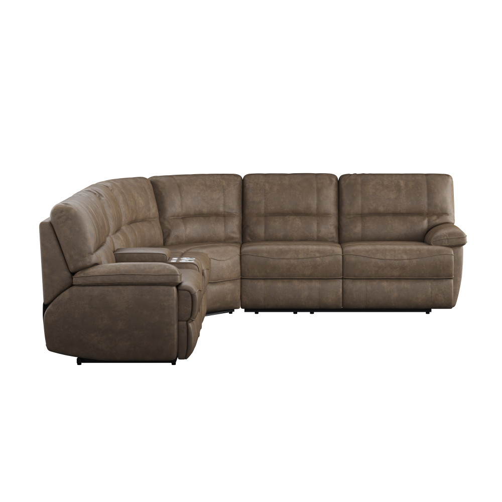 Emerald Aurora Power Recline Sectional Sofa w/ Full Sleeper