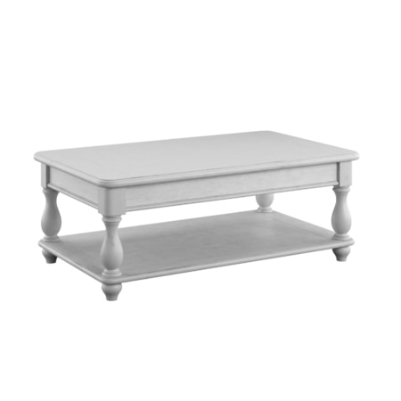 Rectangular Cocktail Table with Drawers