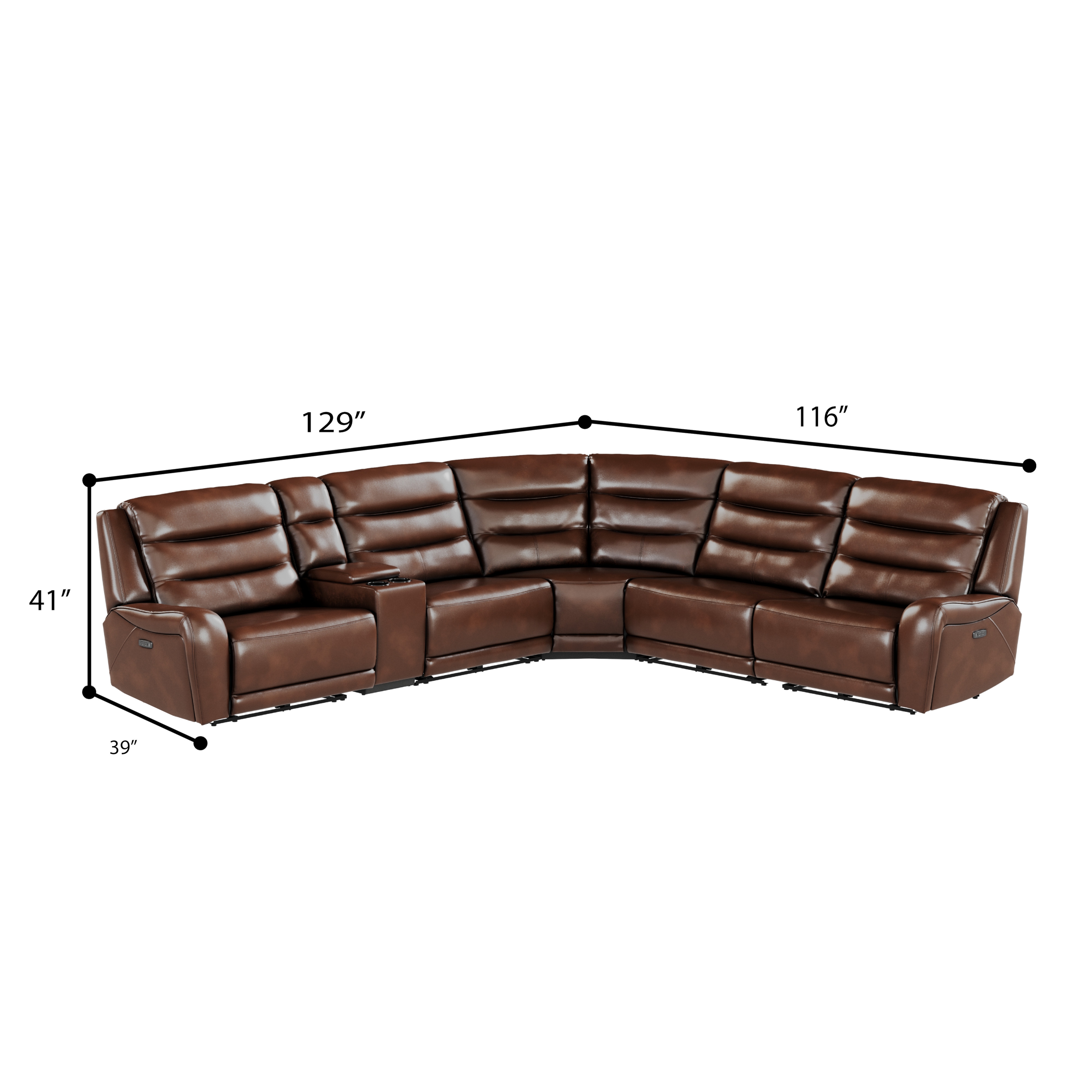 Emerald Duluth 6-Piece Power Sectional Sofa
