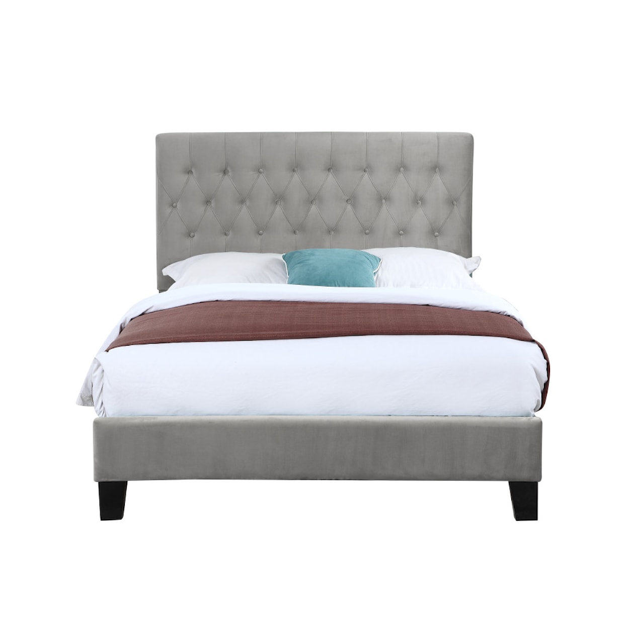 Emerald Amelia King Upholstered Bed