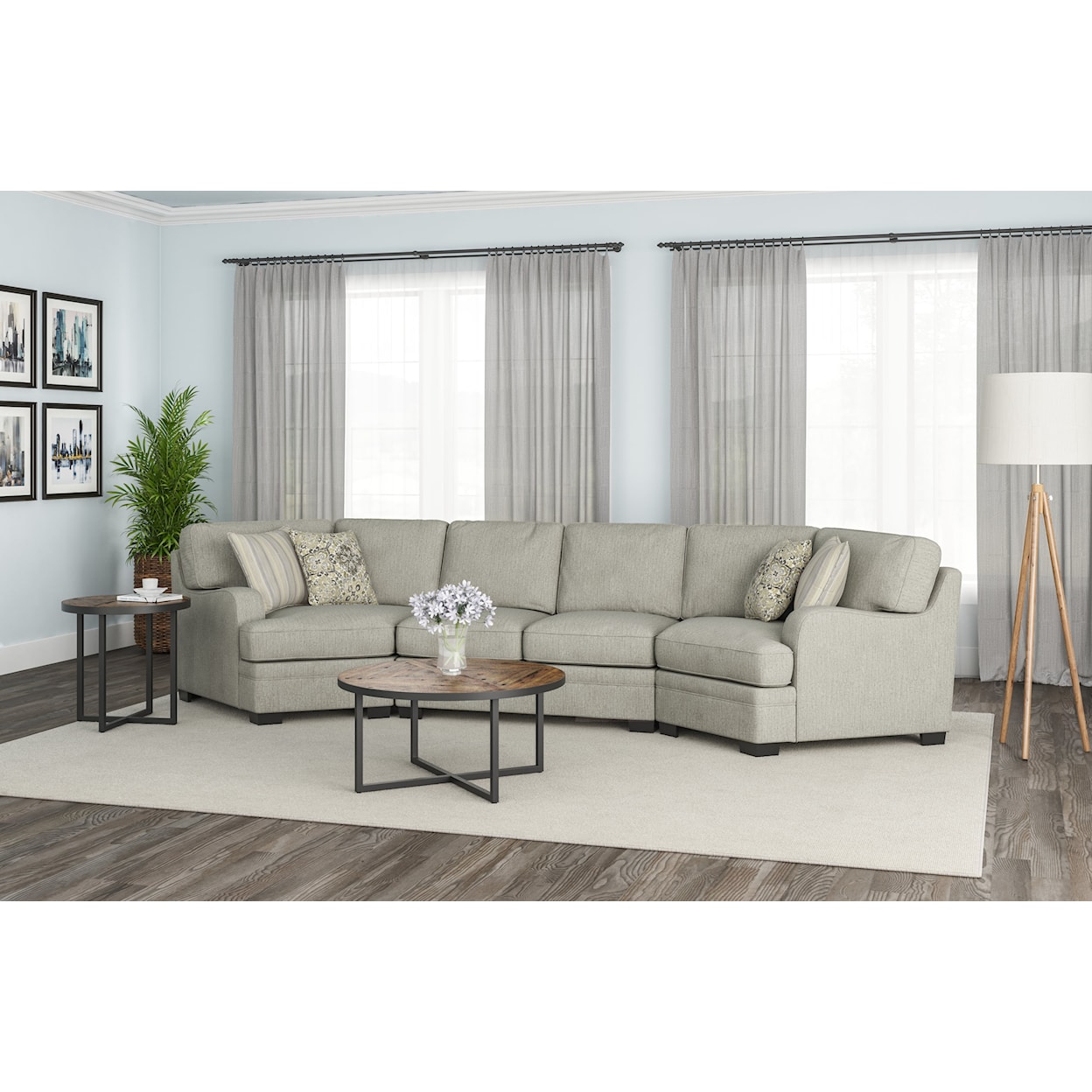 Emerald Analiese Cuddler Sectional