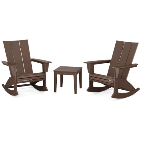 3-Piece Adirondack Rocking Chair Set