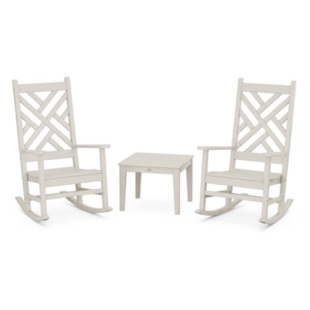 Chippendale 3-Piece Rocking Chair Set