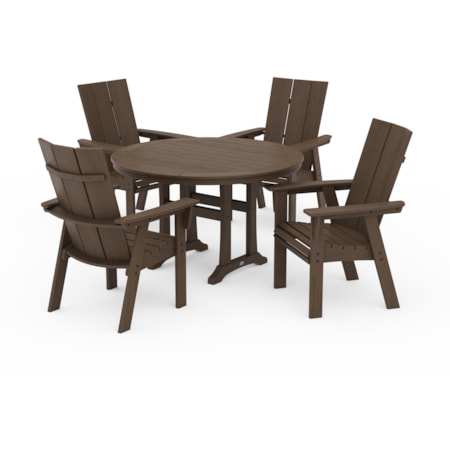Adirondack 5-Piece Trestle Dining Set