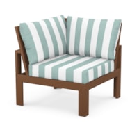 Teak / Cabana Stripe Glacier Spa