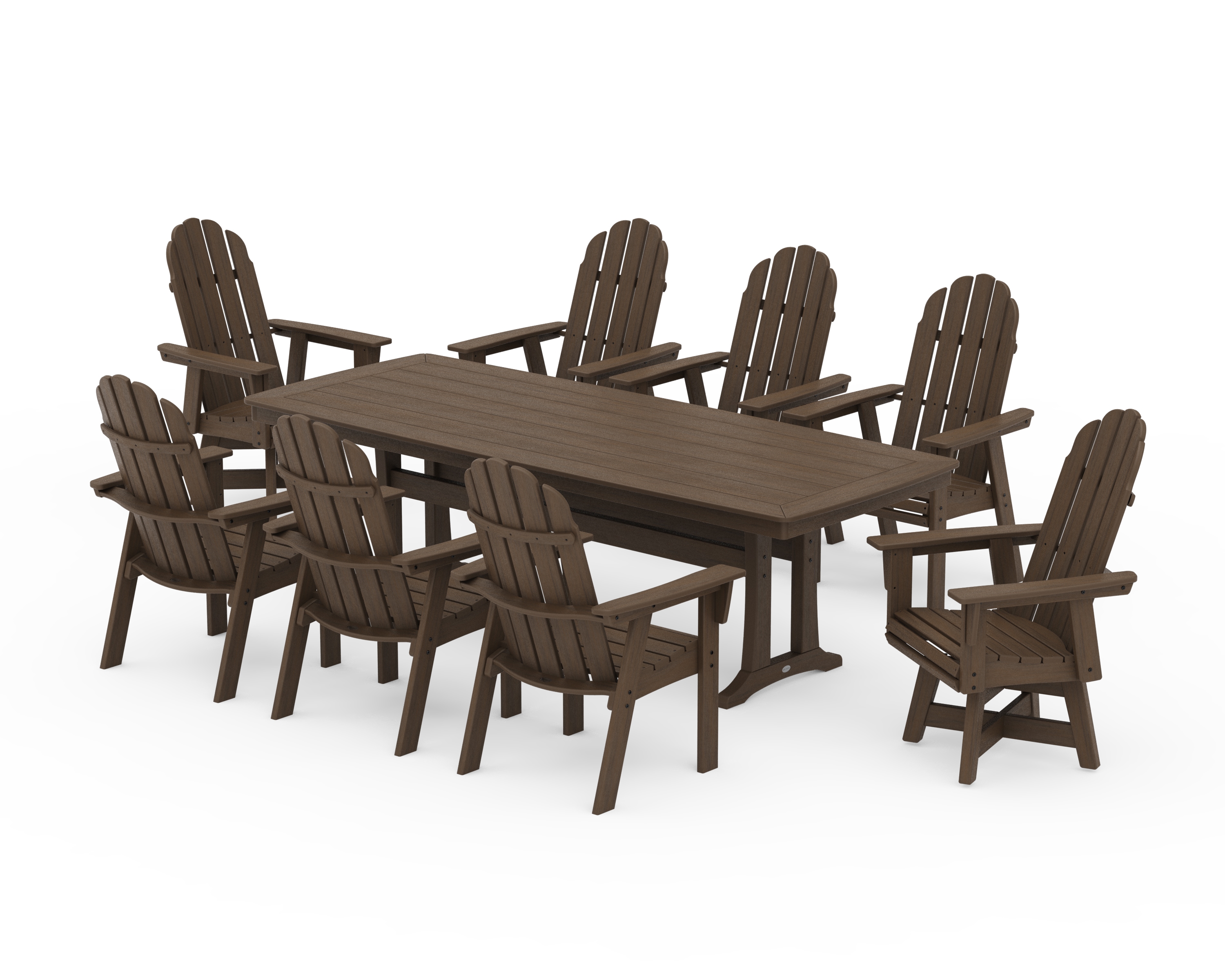 Adirondack Swivel 9-Piece Dining Set