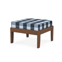 Teak / Buffalo Plaid Marine Indigo