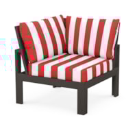 Vintage Coffee / Cabana Stripe Crimson