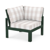 Green / Buffalo Plaid Dune Burlap