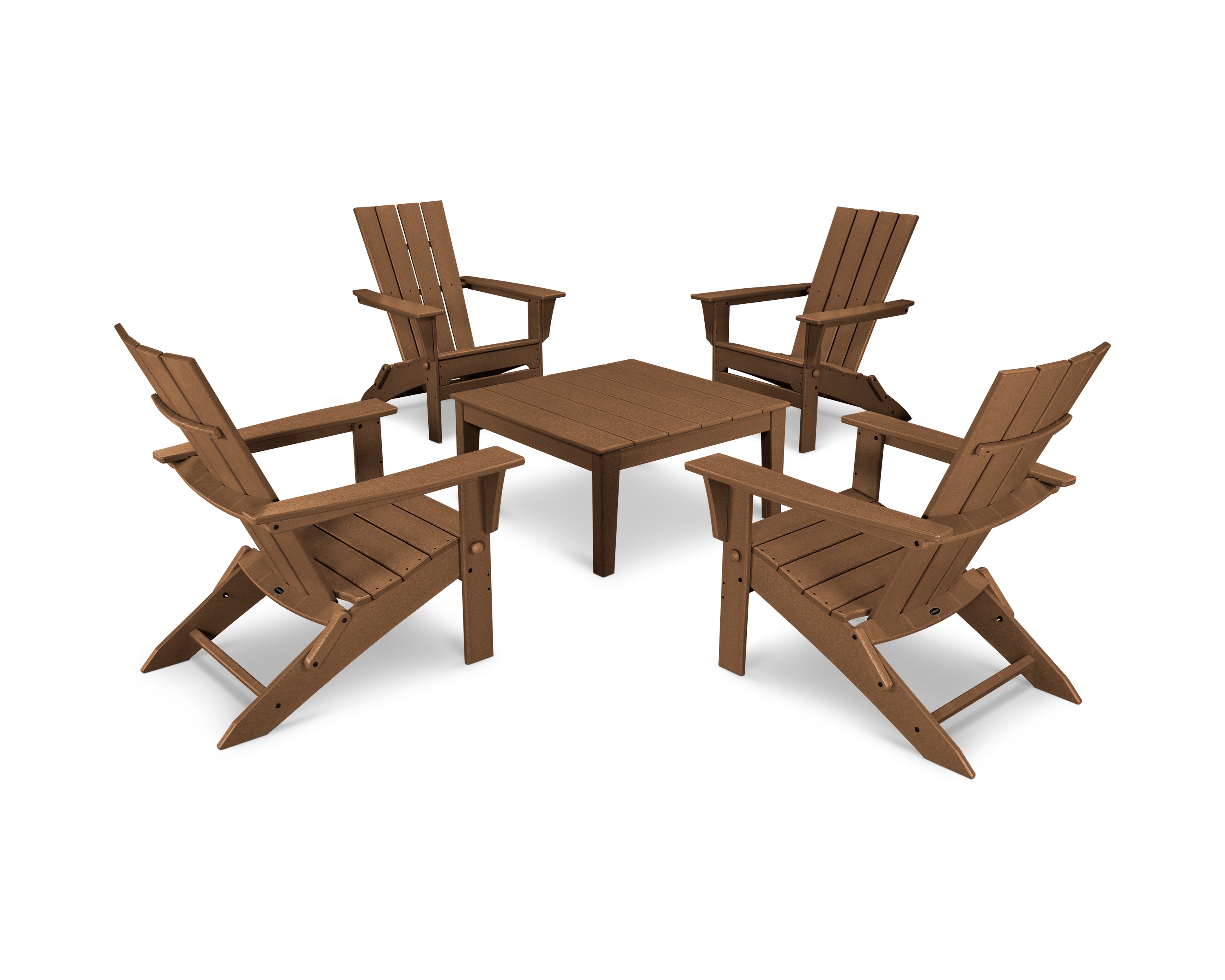 Folding Chair 5-Piece Conversation Set