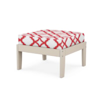 Sand / Trellis Crimson