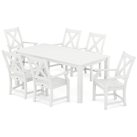 Braxton Arm Chair 7-Piece Parsons Dining Set
