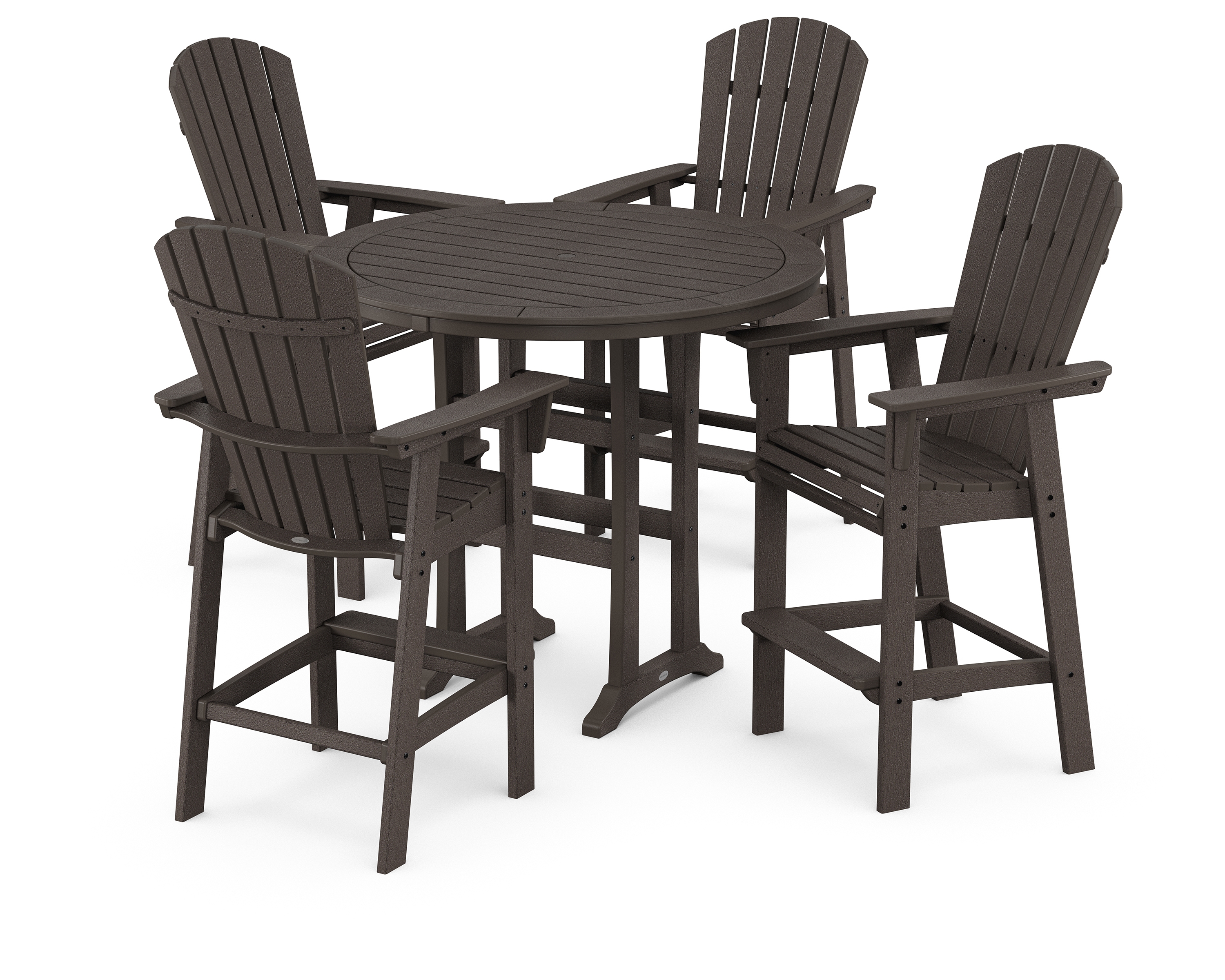 Adirondack 5-Piece Round Trestle Bar Set