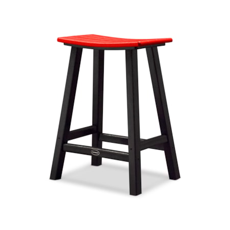 Contempo 24" Saddle Counter Stool