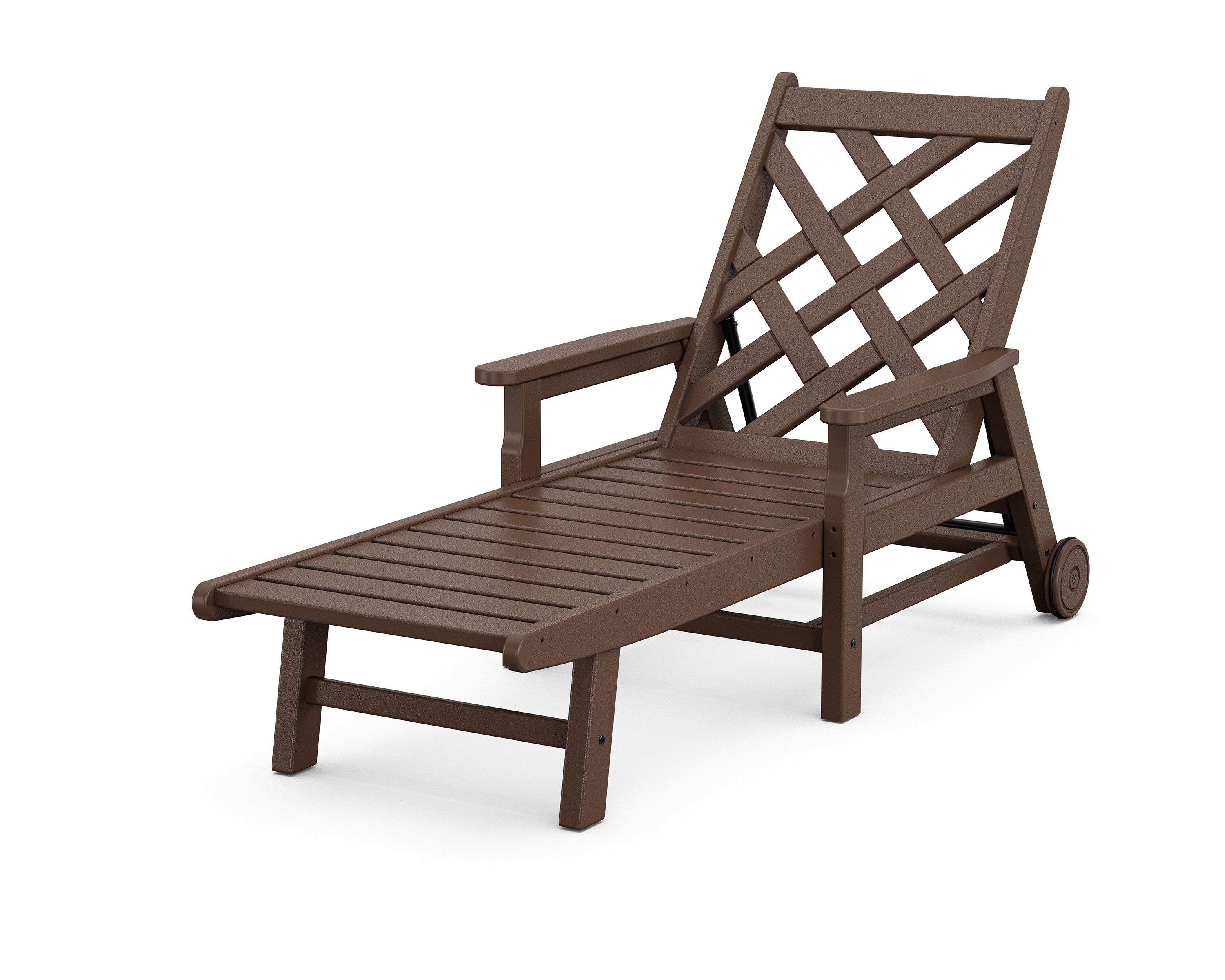Polywood Wovendale CLWCW2278MA Wovendale Chaise with Arms and Wheels ...