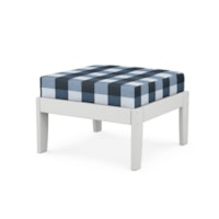 White / Buffalo Plaid Marine Indigo