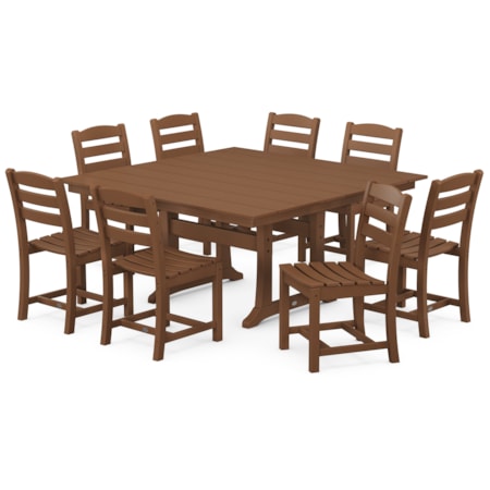 9-Piece Trestle Dining Set