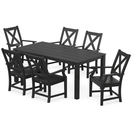 Braxton Arm Chair 7-Piece Parsons Dining Set