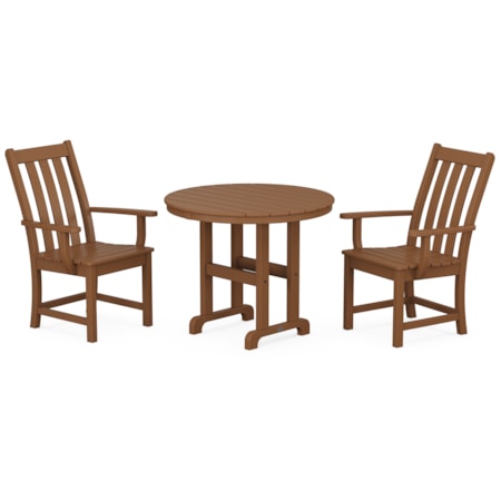 3-Piece Round Dining Set