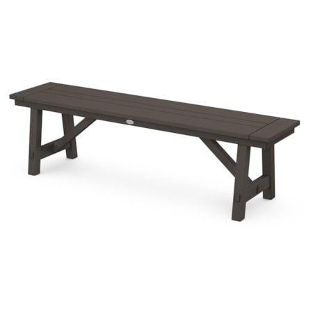 Rustic Farmhouse 60" Backless Bench