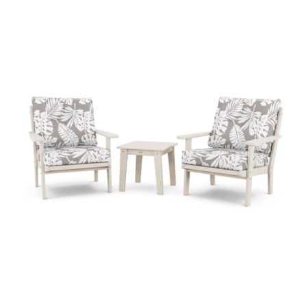3-Piece Deep Seating Chair Set