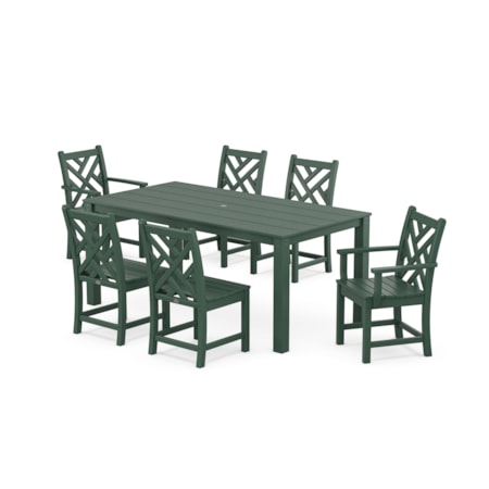 Chippendale 7-Piece Parsons Dining Set