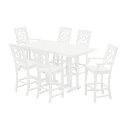 Chinoiserie 7-Piece Farmhouse Bar Set