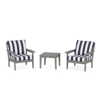 Slate Grey / Cabana Stripe Navy