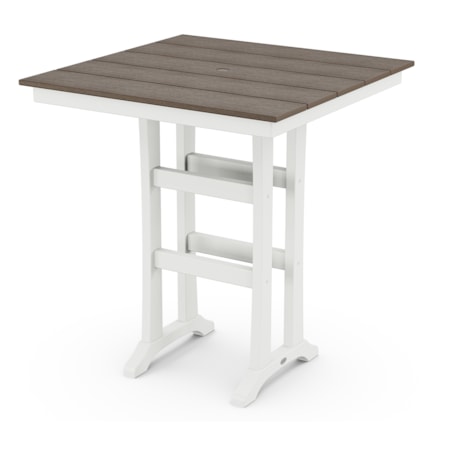 Farmhouse Trestle 37" Bar Table