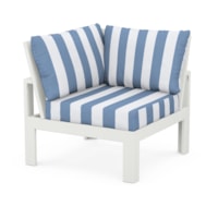 Vintage White / Cabana Stripe Sky Blue