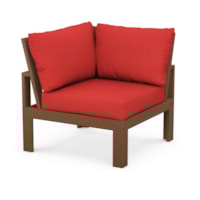Teak / Crimson Linen