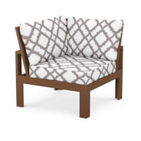 Teak / Trellis Grey Mist