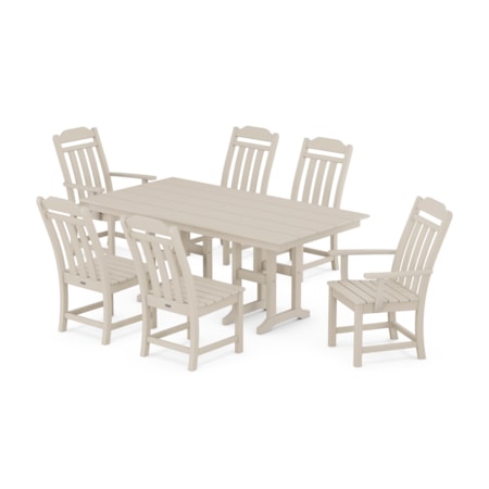 Cottage 7-Piece Farmhouse Dining Set